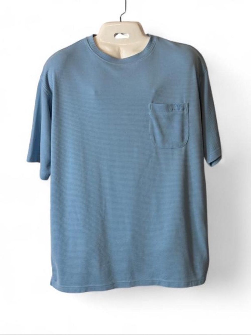 Vintage Y2K Bamboo Cay Blue Camp Shirt, Men's Size L